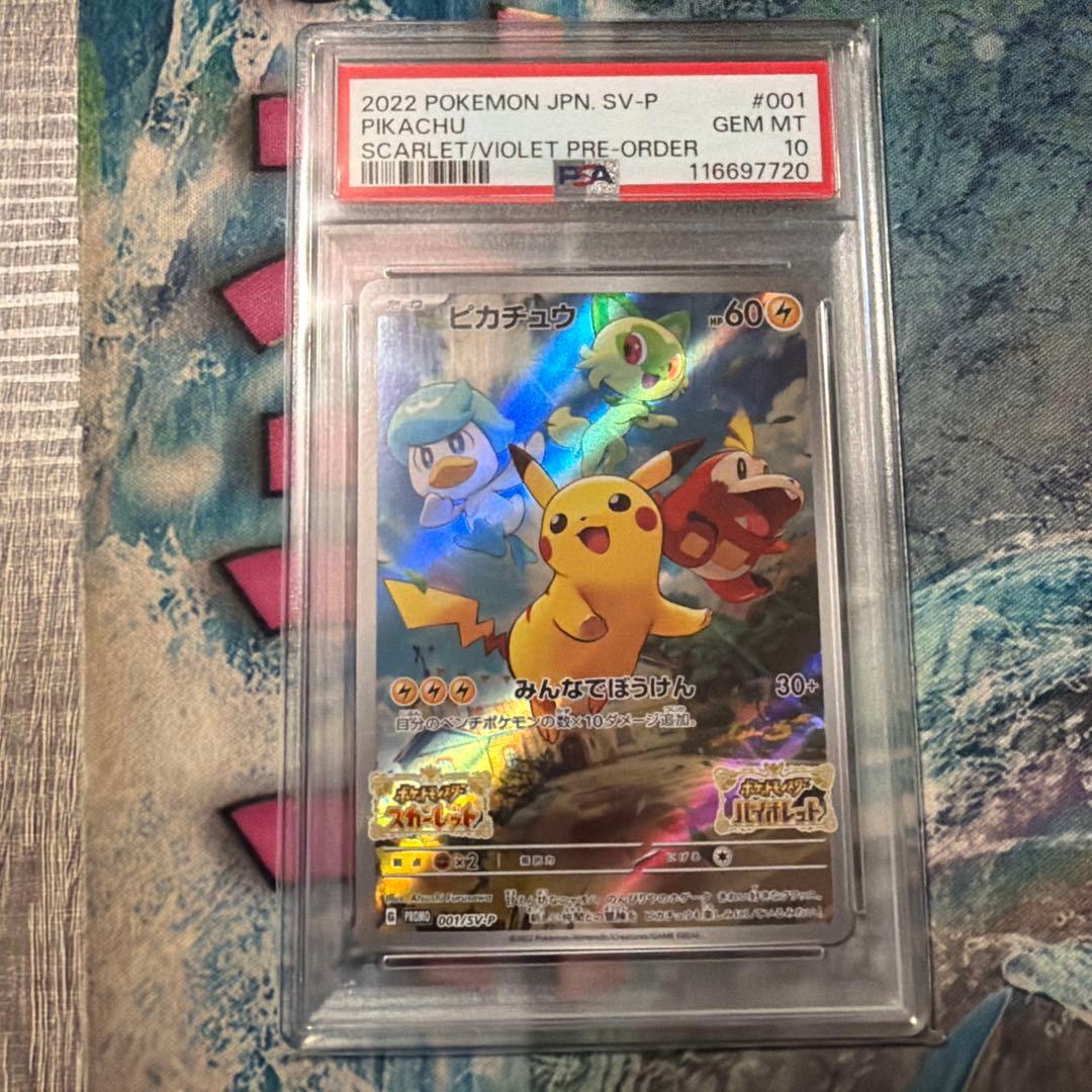 ピカチュウ　プロモ　psa10 スカーレットバイオレット