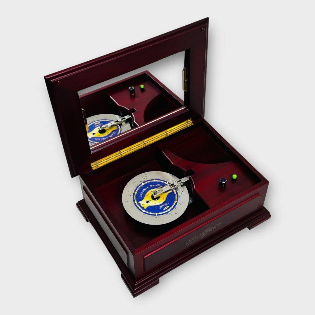 7434.フジゲン ディスクオルゴール 20弁 ディスク6枚 ミラー付