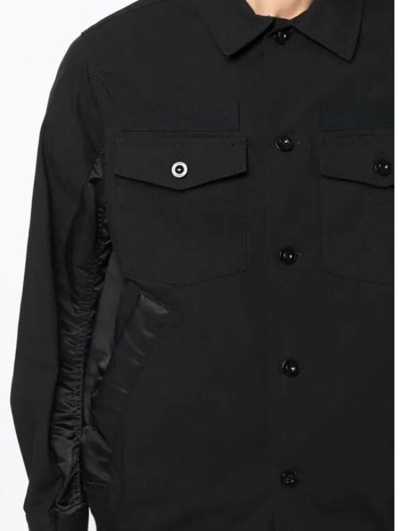 Sacai コットン&ナイロン　シャツ