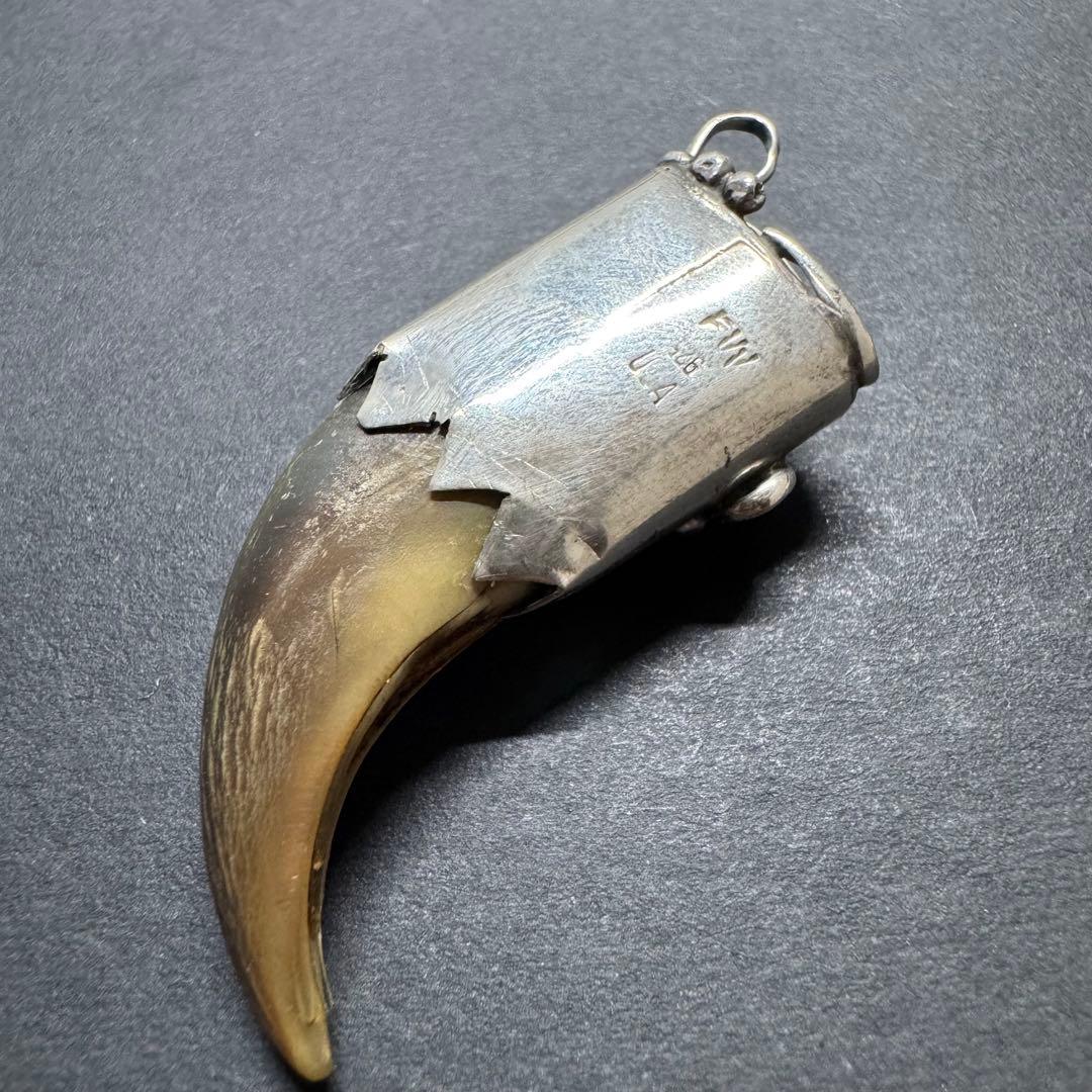 【USA刻印 silver925】ベアクロー ネックレストップ