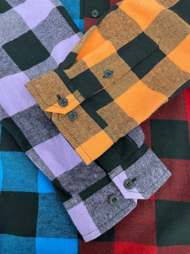 knmen127-0712 AH MURDERZ フードチェックシャツ