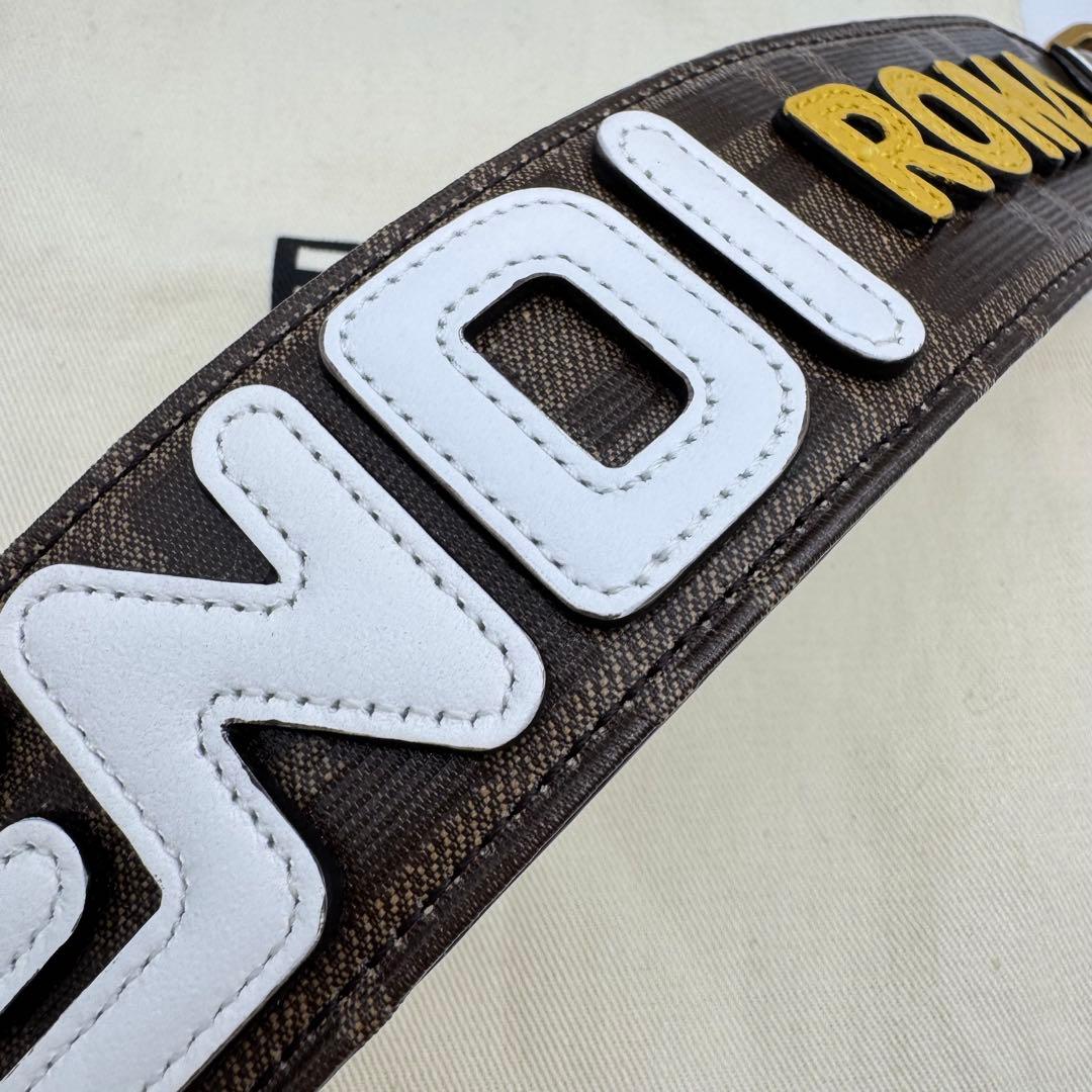 【保管袋付き】FENDI ストラップユー　FILA コラボ　レザー　ハンドル