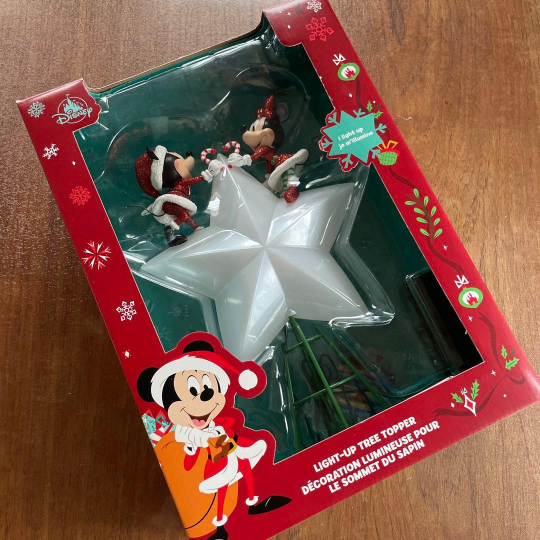 ☆レア☆ ディズニーストア ライトアップ ツリートッパー ミッキー ミニー 電飾
