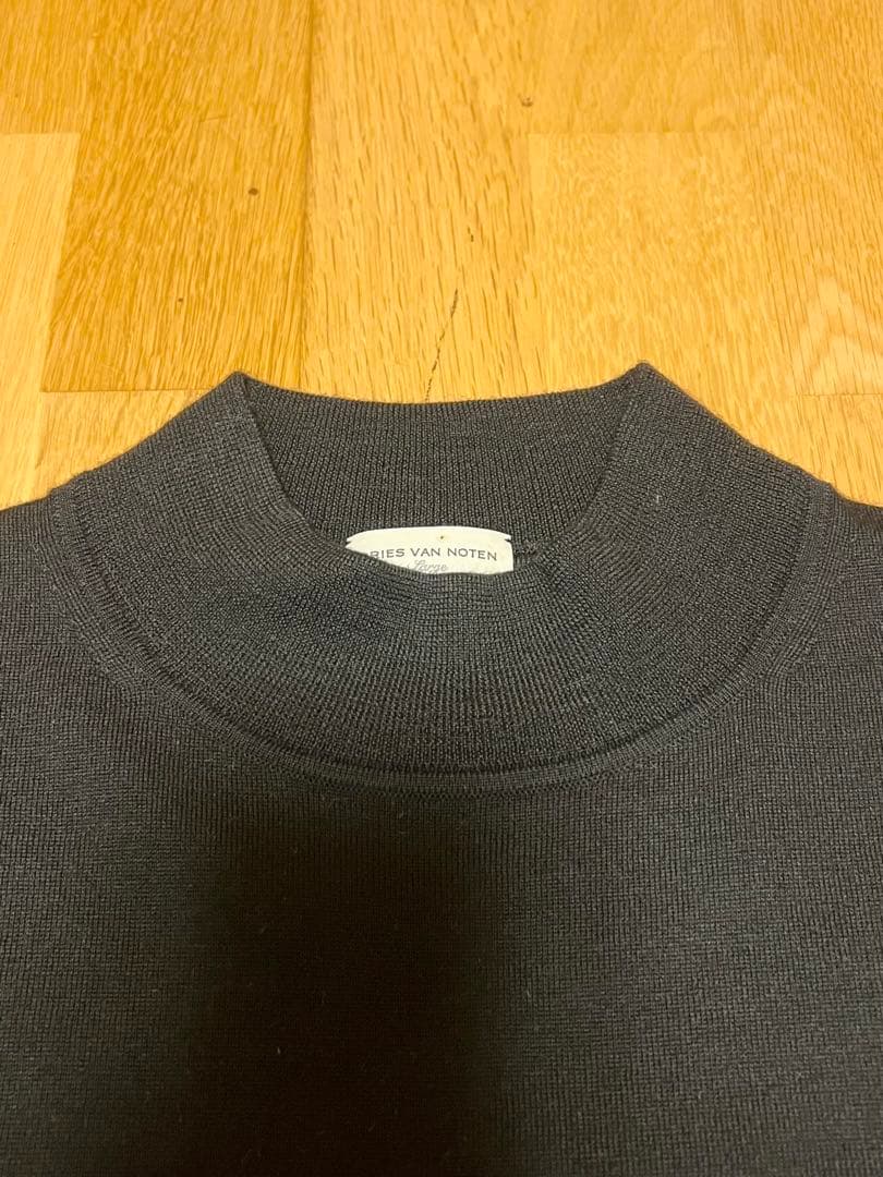 Dries Van Noten モックネックセーター L ブラック