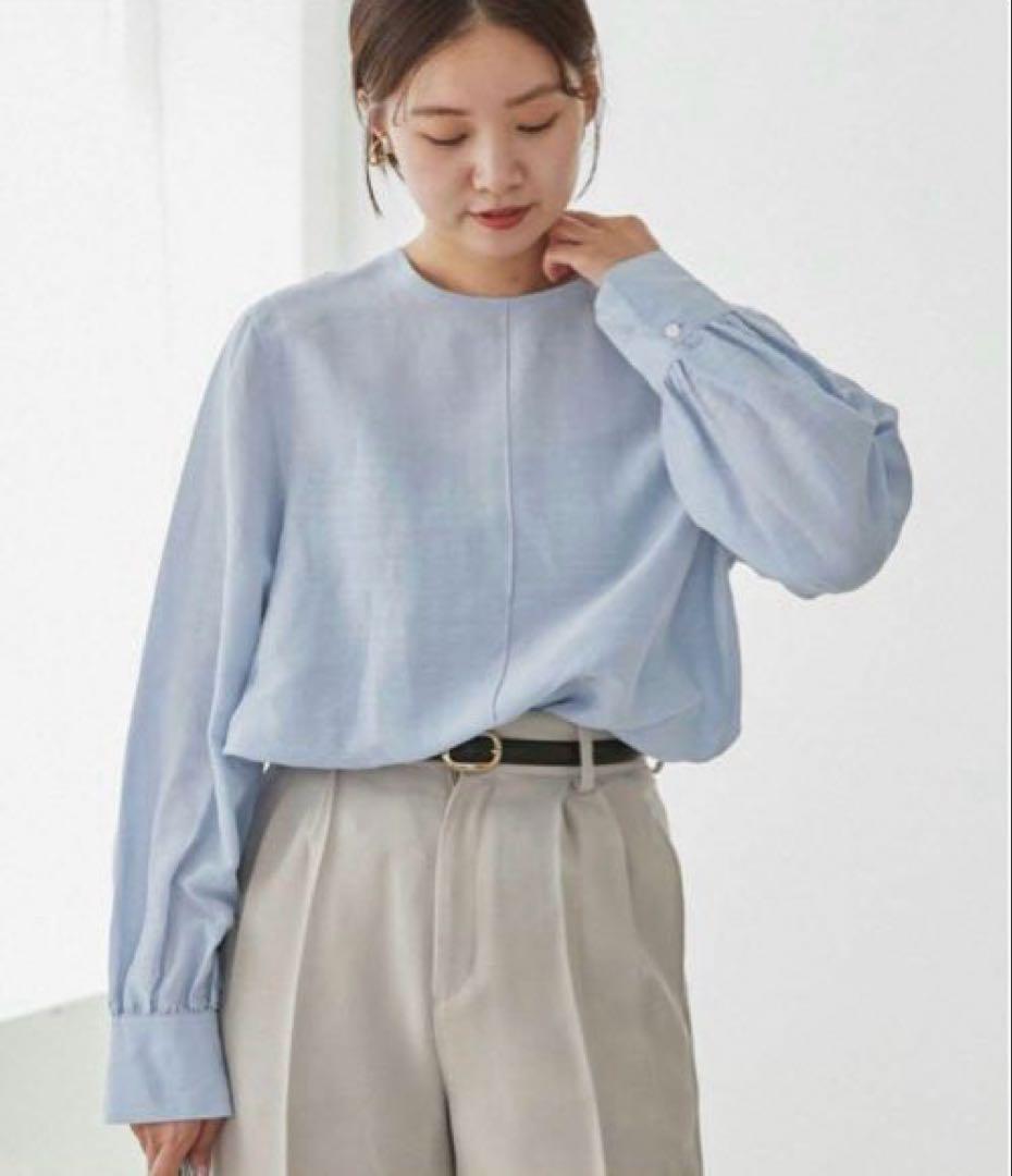 新品 イエナ ラミーリヨセルノーカラーブラウス