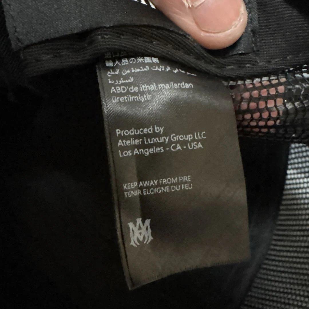 アミリ 3スター トラッカーハット ブラック/ホワイト 最終値下げ