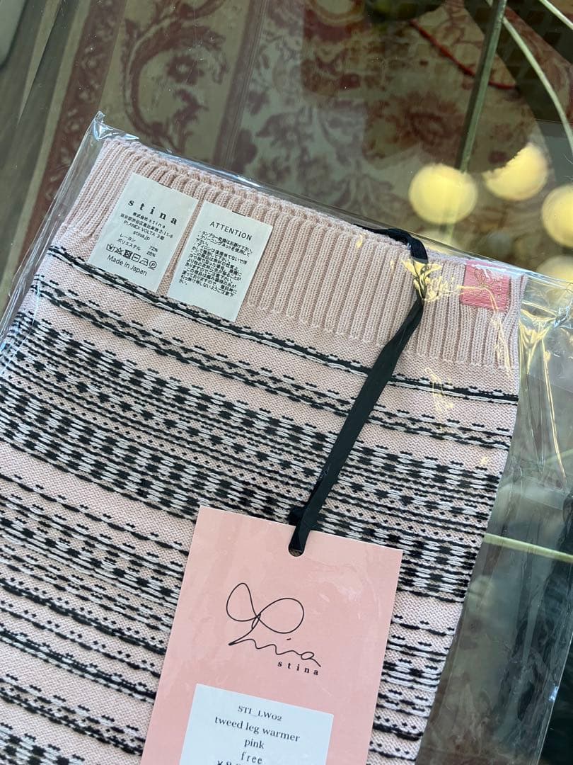 お値下げstinaレッグウォーマー ピンク新品未使用
