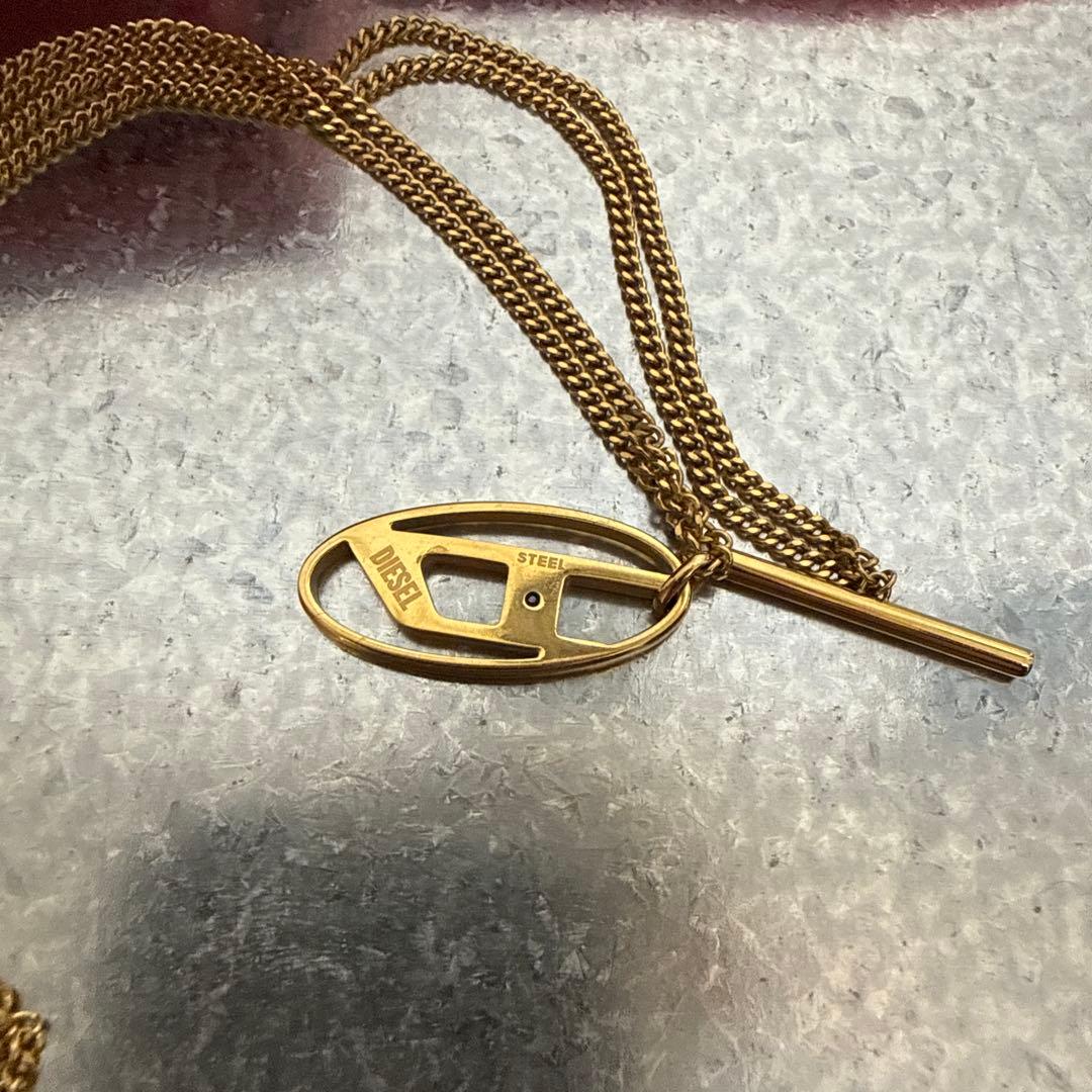 ディーゼル　DIESEL ゴールド　DX1567 チェーンネックレス
