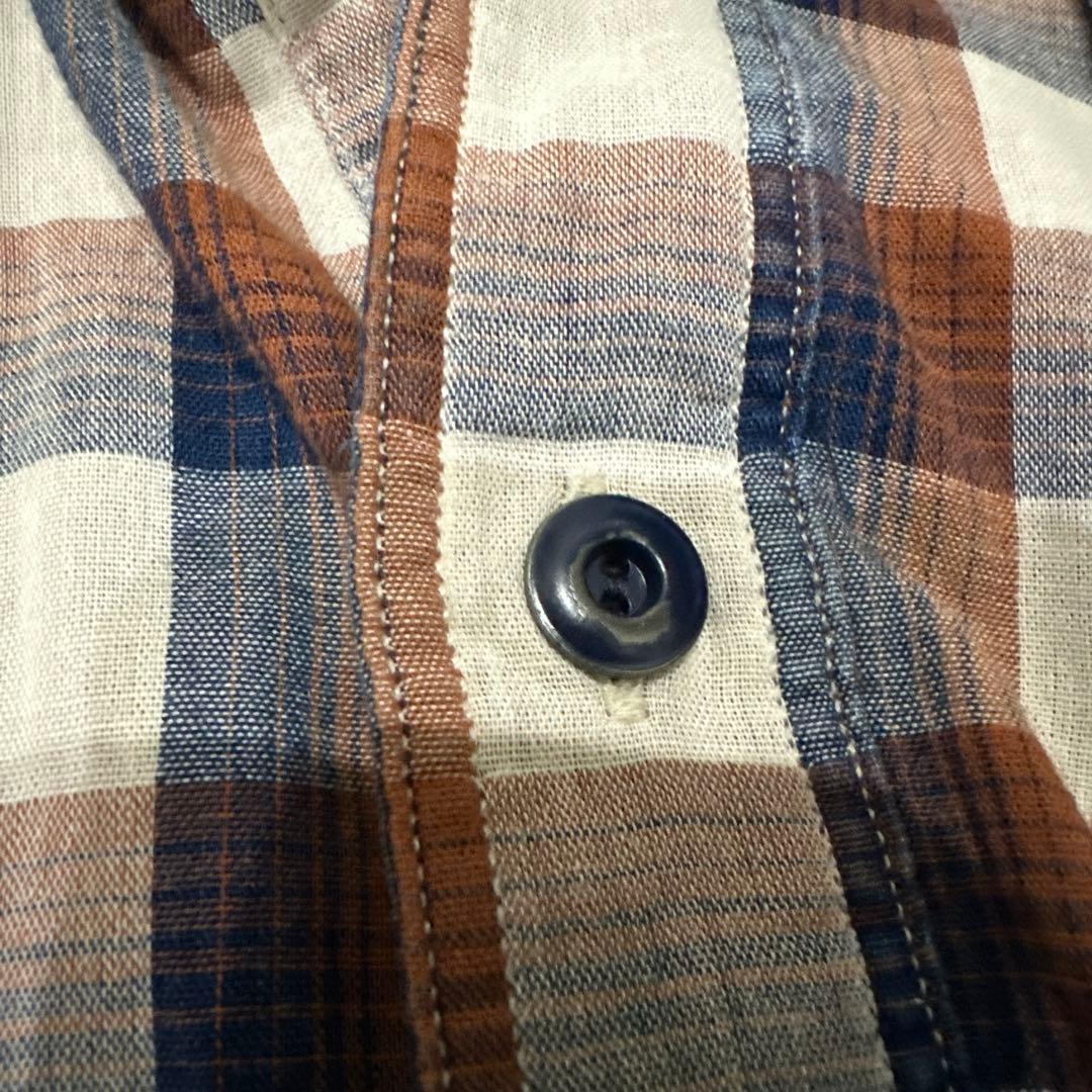 RRL チェック柄　ワークシャツ ポップオーバー ダブルフェイス メンズ