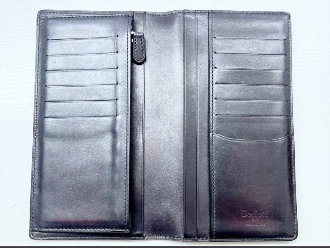 極美品　Berluti ベルルッティ エベネ 長財布 小銭入れ　希少のパープル
