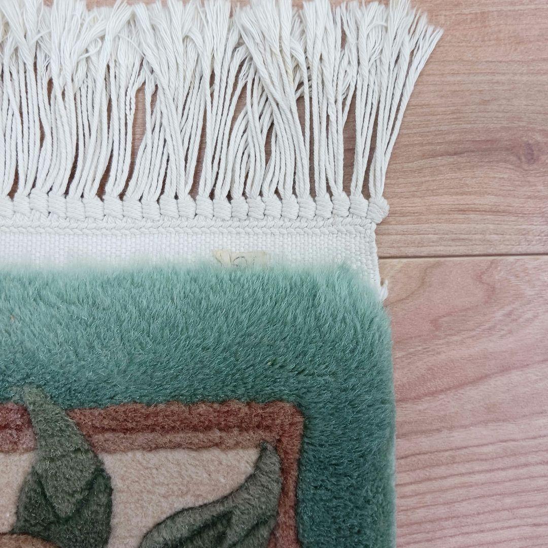 専用Y2690-3 高級中国段通 ウール100% ハンドカット 153×91㎝