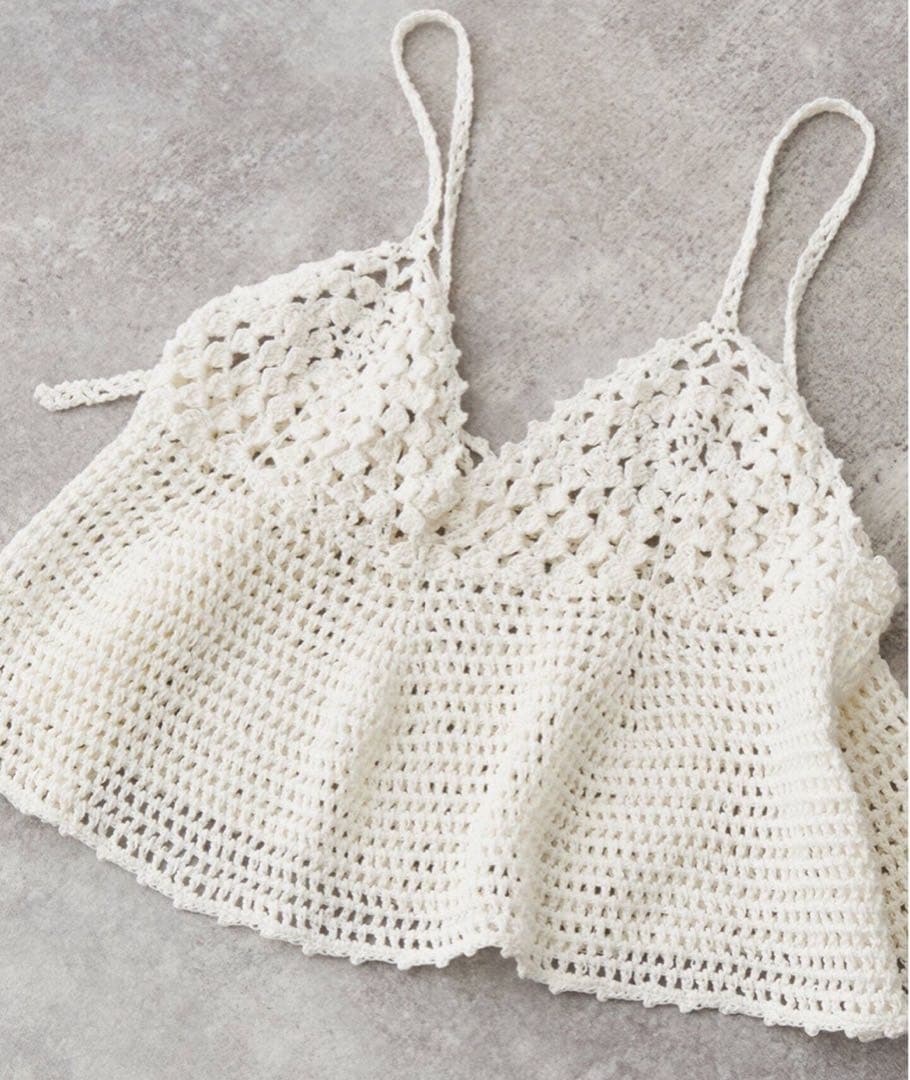 新品！Spick and Spanクロシェニットキャミソール