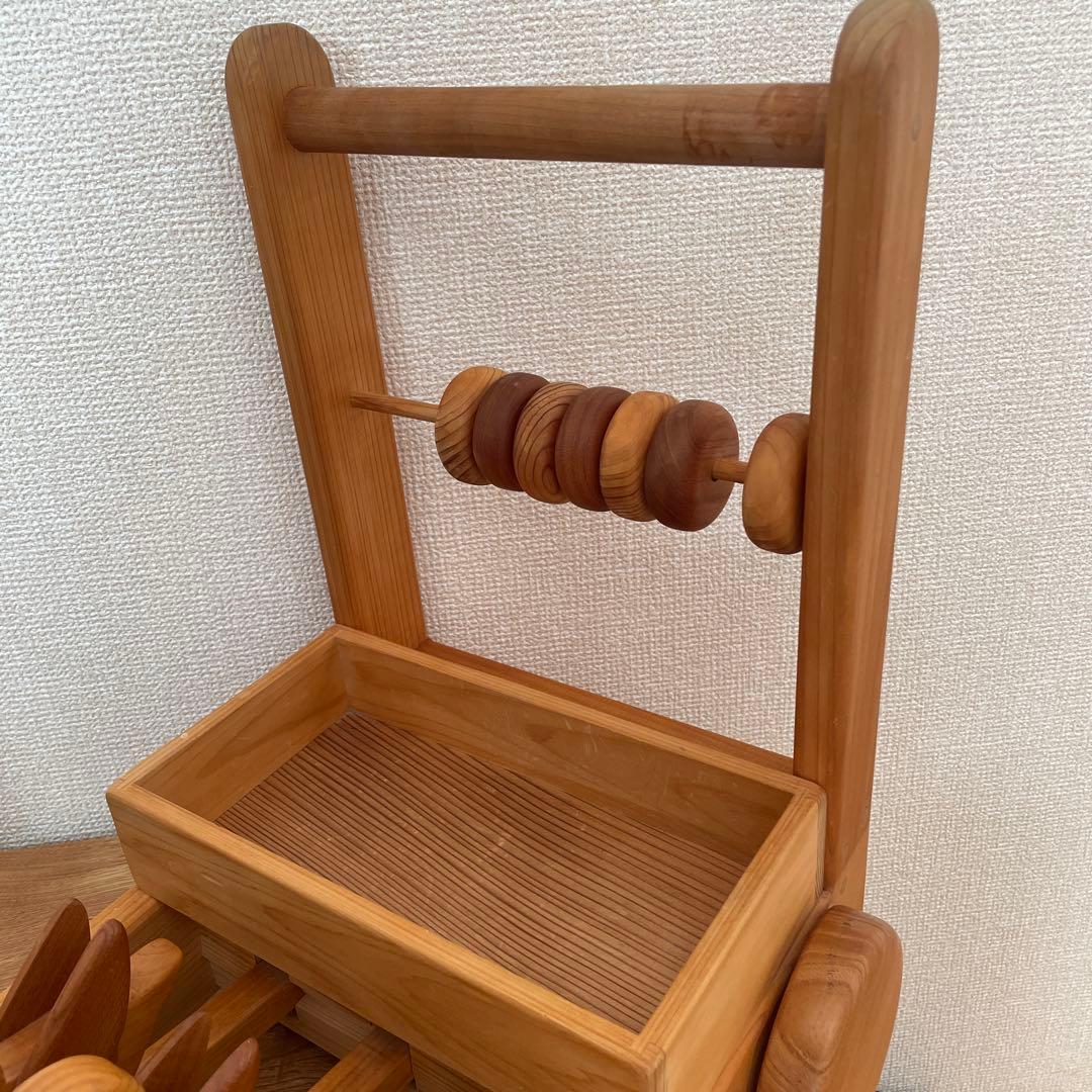 【皇室ご愛用】【匿名配送】KOCHI JAPAN　木製手押し車