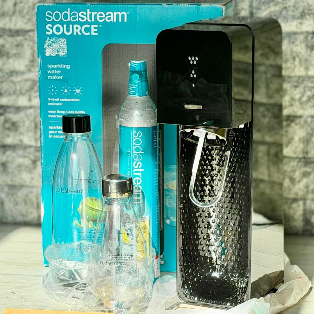 新品❗️ソーダストリーム「ソース」炭酸ガス・ボトル２本付き