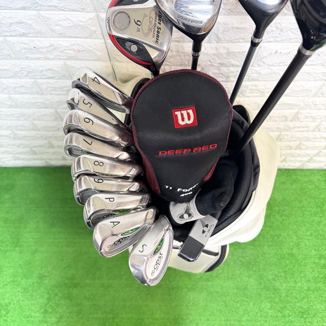 ゴルフセット　初心者応援　ラウンド仕様　メンズ　すぐ使える　打感良好　右打ち