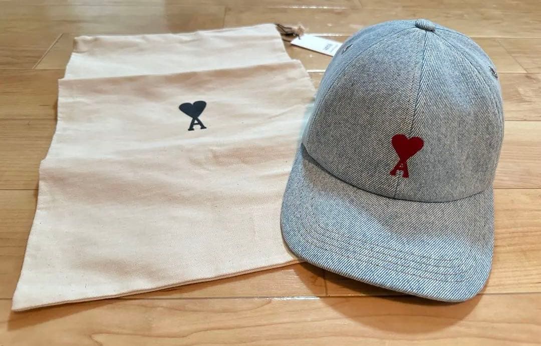 アミパリス　ライトグレーデニムキャップ