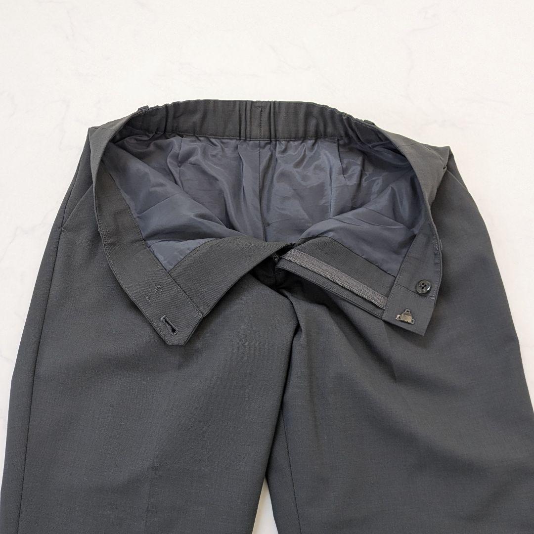 【美品 40】グリーンレーベルリラクシング カチリラ ノーカラー パンツ スーツ