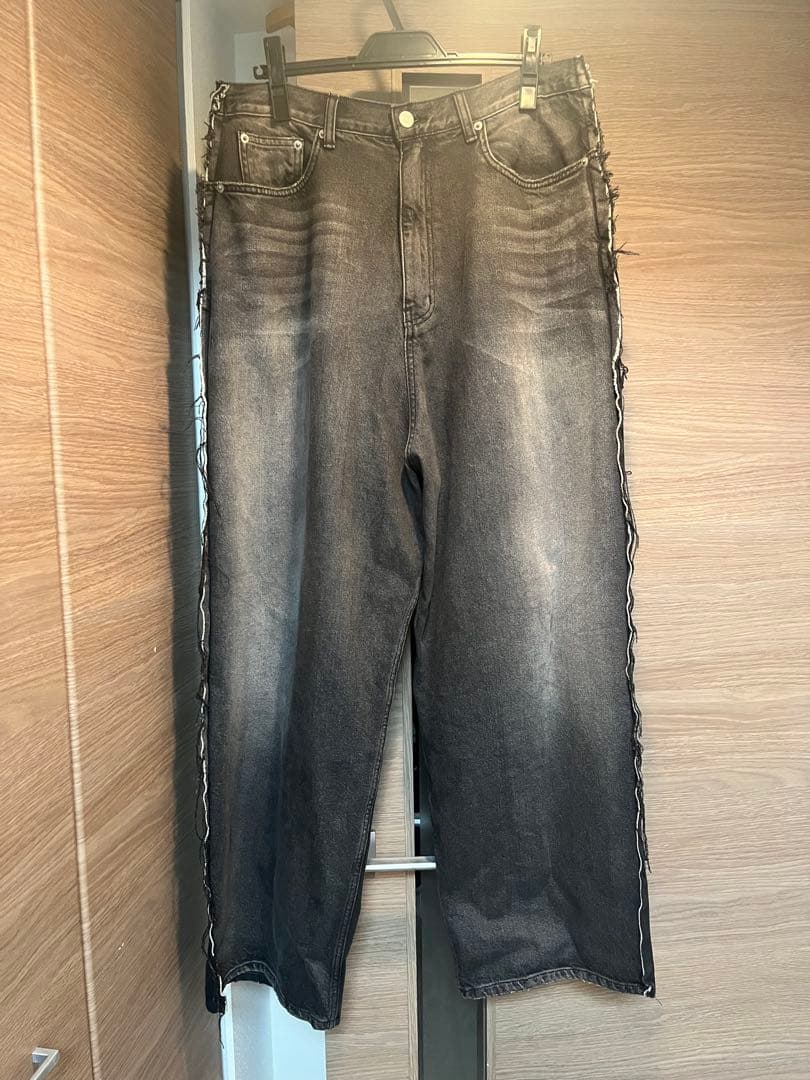 完売品PROJECT G/R TWO FACE DENIM PANTS BLK