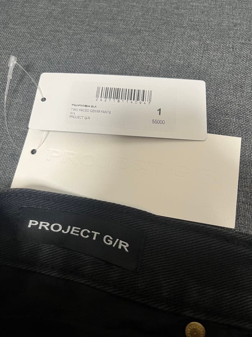 完売品PROJECT G/R TWO FACE DENIM PANTS BLK