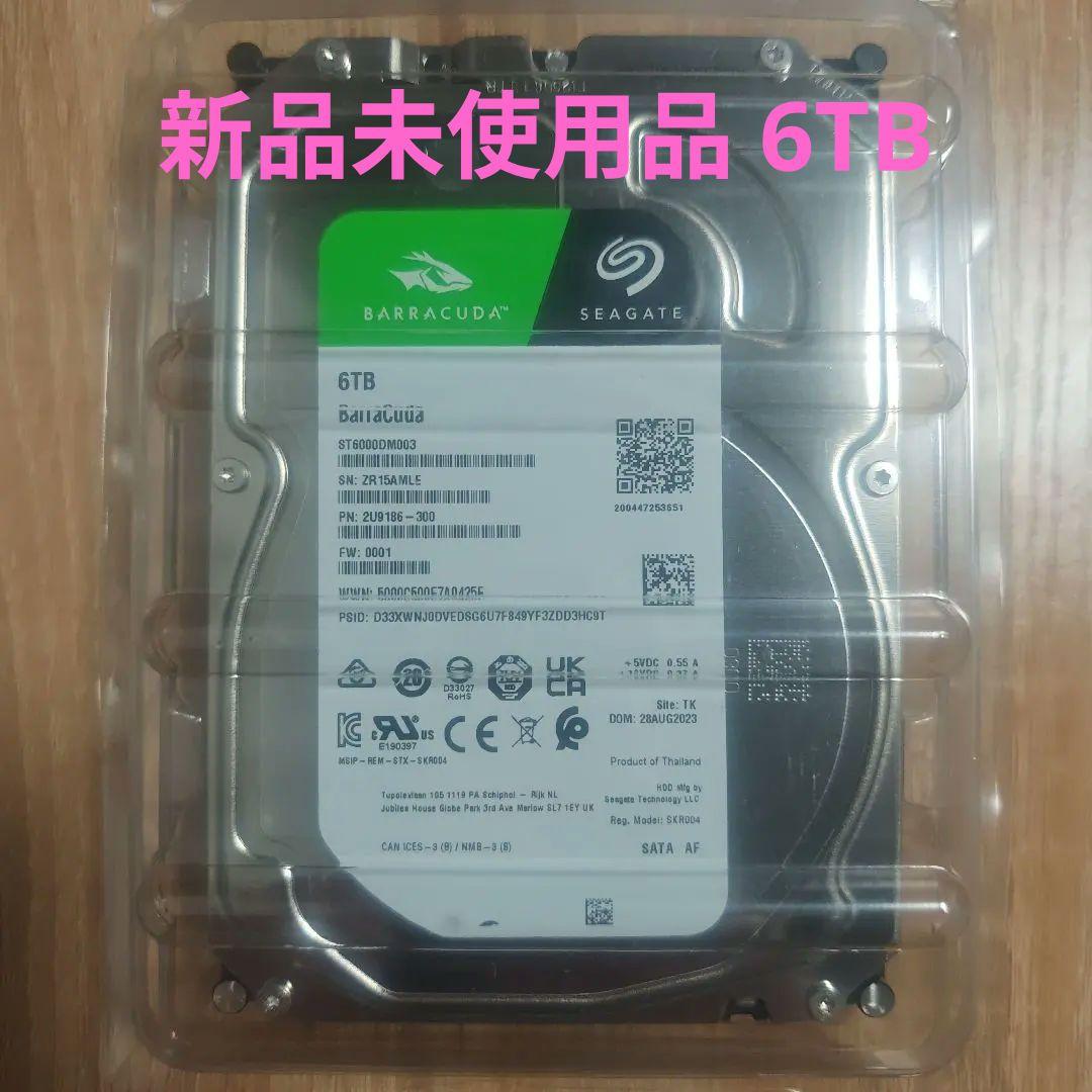 【新品・未使用】HDD SEAGATE Barracuda 6TB