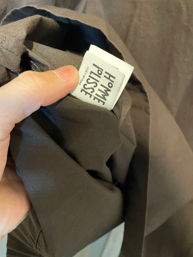 オムプリッセイッセイミヤケ　FRESHEN　シャツ　サイズ2 ブラウン