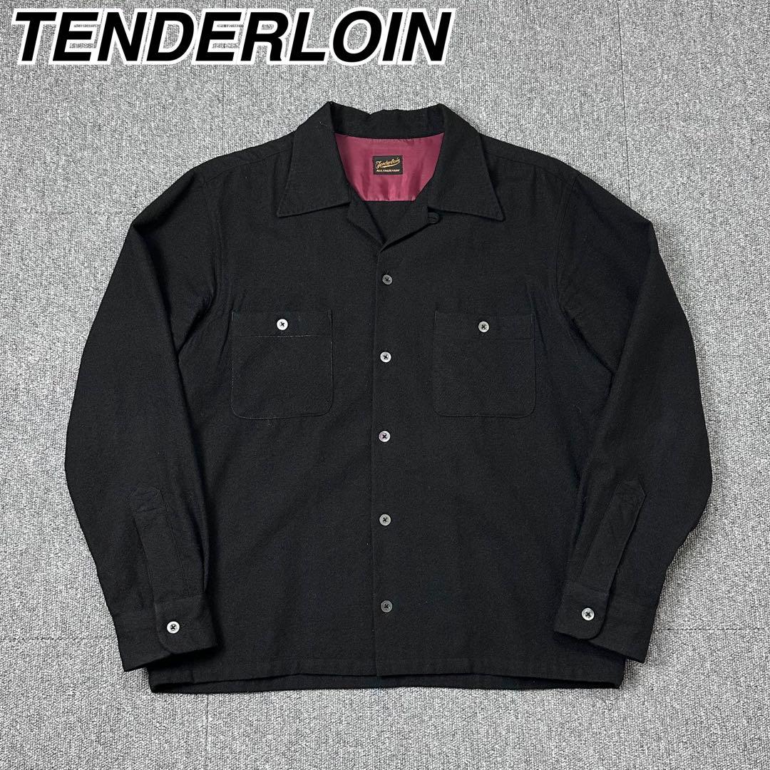 TENDERLOIN ウール 開襟シャツ オープンカラーシャツ テンダーロイン