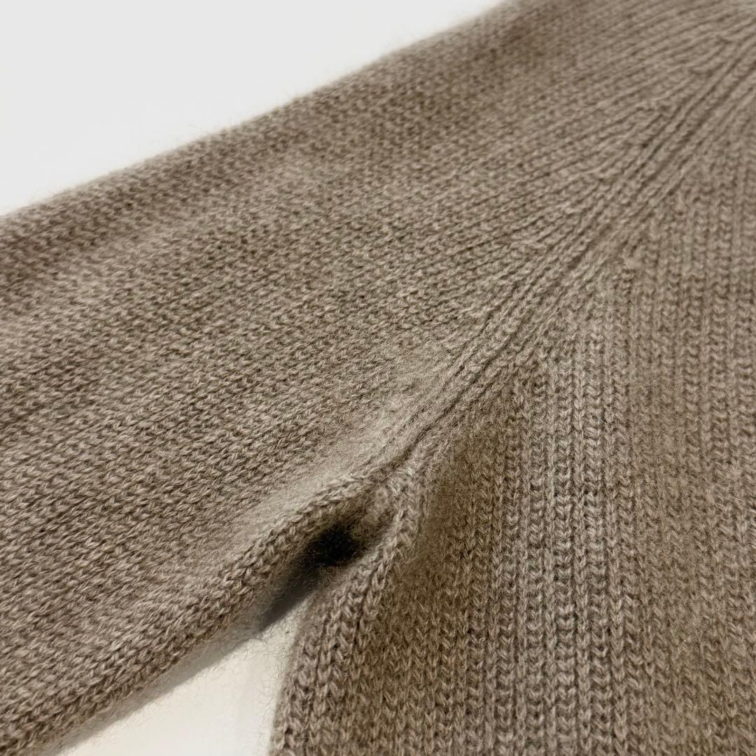 RENCONTRANT レンコントラント モックネック カシミヤ セーブルニット