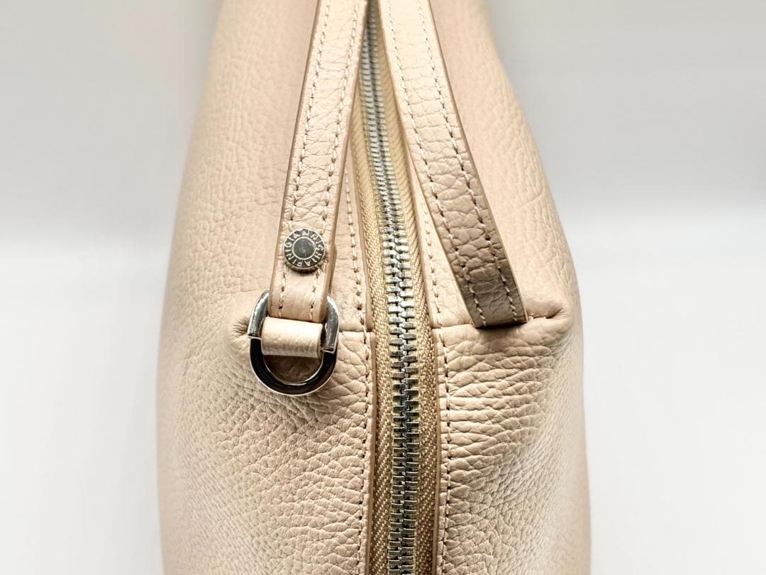 1度使用 ジャンニキアリーニ アリファ M ２WAYバッグ ピンクベージュ