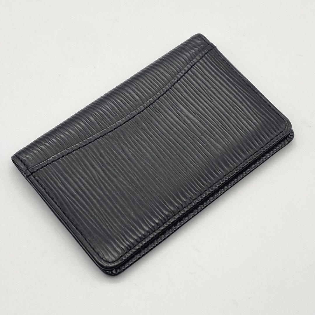 【希少】ルイヴィトン・カードケース・ポシェット・カルト ヴイジット・エピ・黒