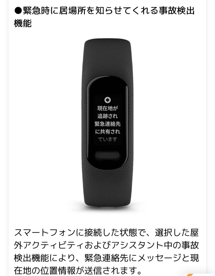 ヴィヴォスマート5 vivosmart 5 Black Lサイズ　男女　美品