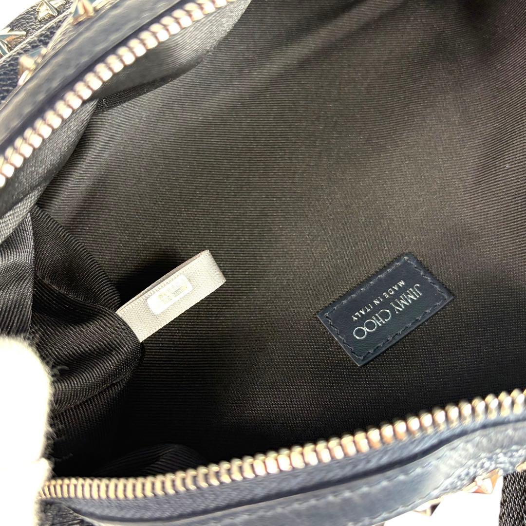 美品 JIMMYCHOO YORK UUF ウエストポーチ スタッズ a1014