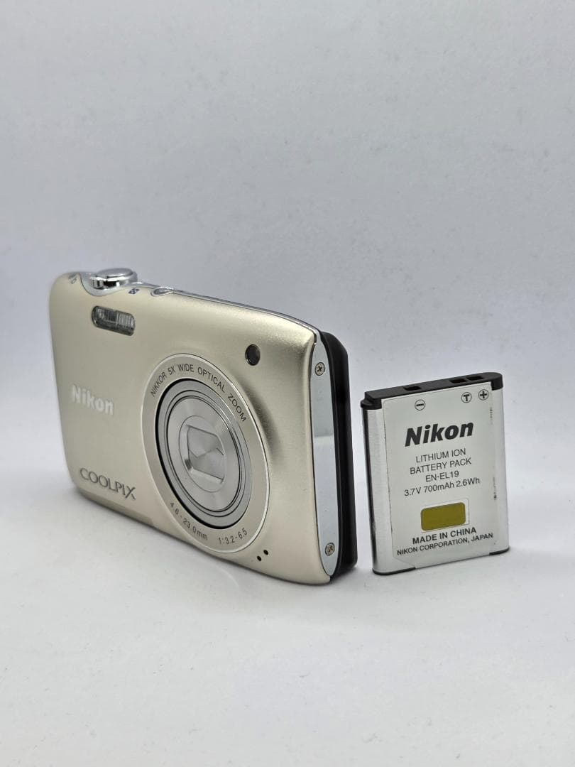 【美品・スマホ転送OK】ニコン NIKON COOLPIX S3100 シルバー