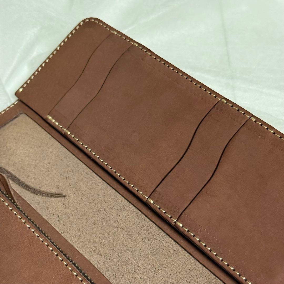 ⭐️未使用⭐️レッドムーン　二つ折り財布　ブラウン　レザー　長財布