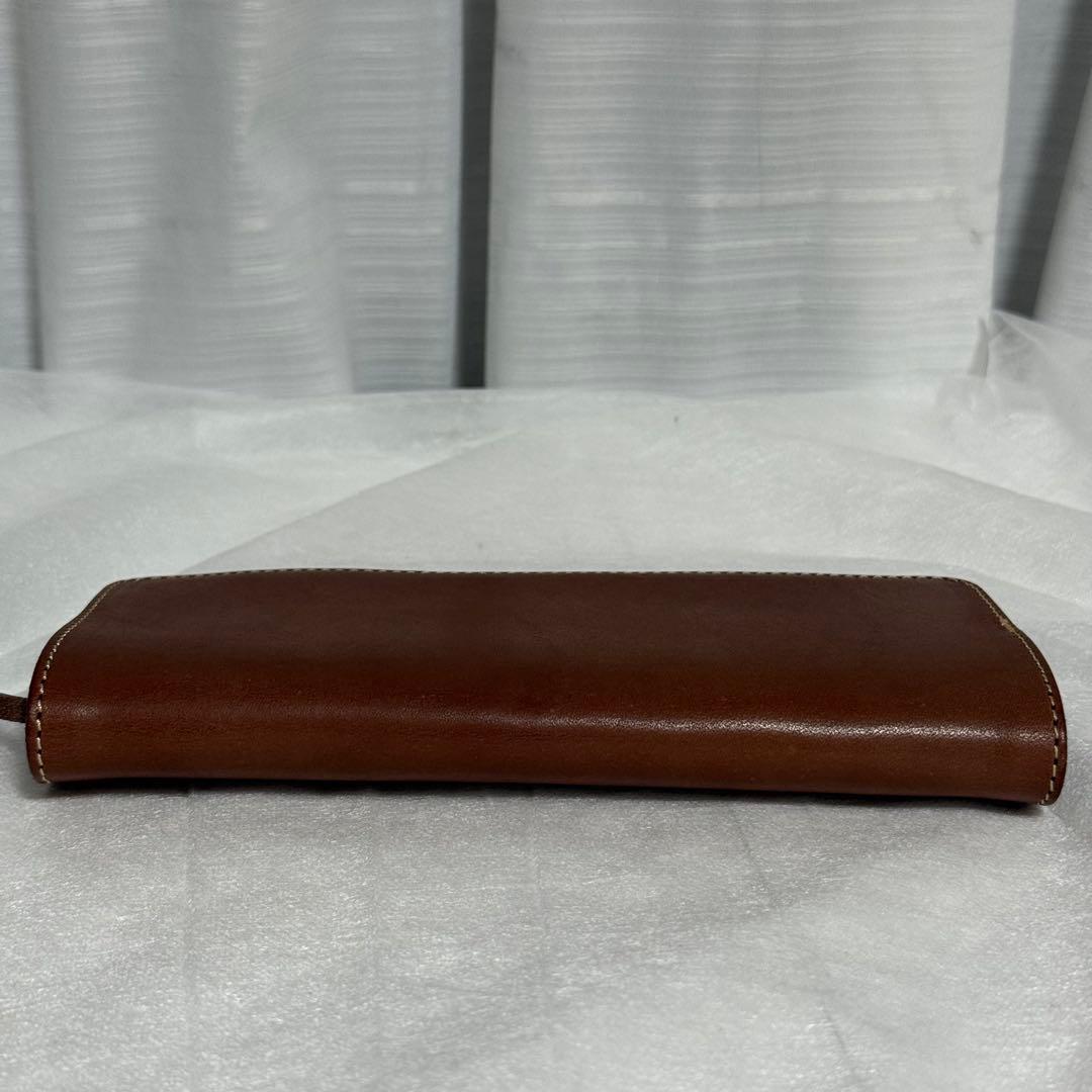 ⭐️未使用⭐️レッドムーン　二つ折り財布　ブラウン　レザー　長財布