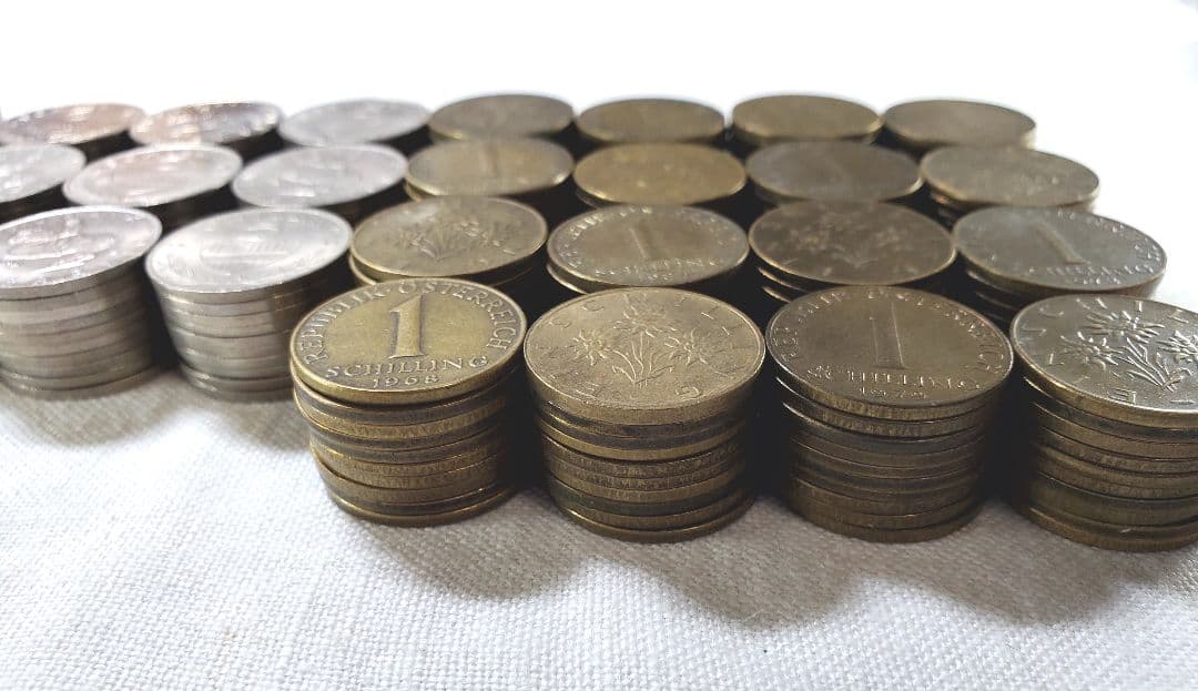 外貨　オーストリアシリング　　外国　海外　古銭　硬貨　貨幣　ユーロ　ドイツ