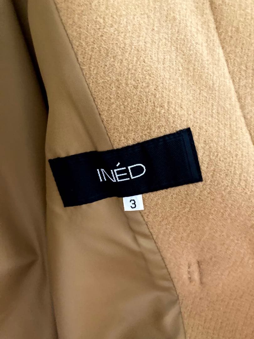 お値下げ★未使用★INÉD ダッフルコート ベージュ キャメル　サイズ3