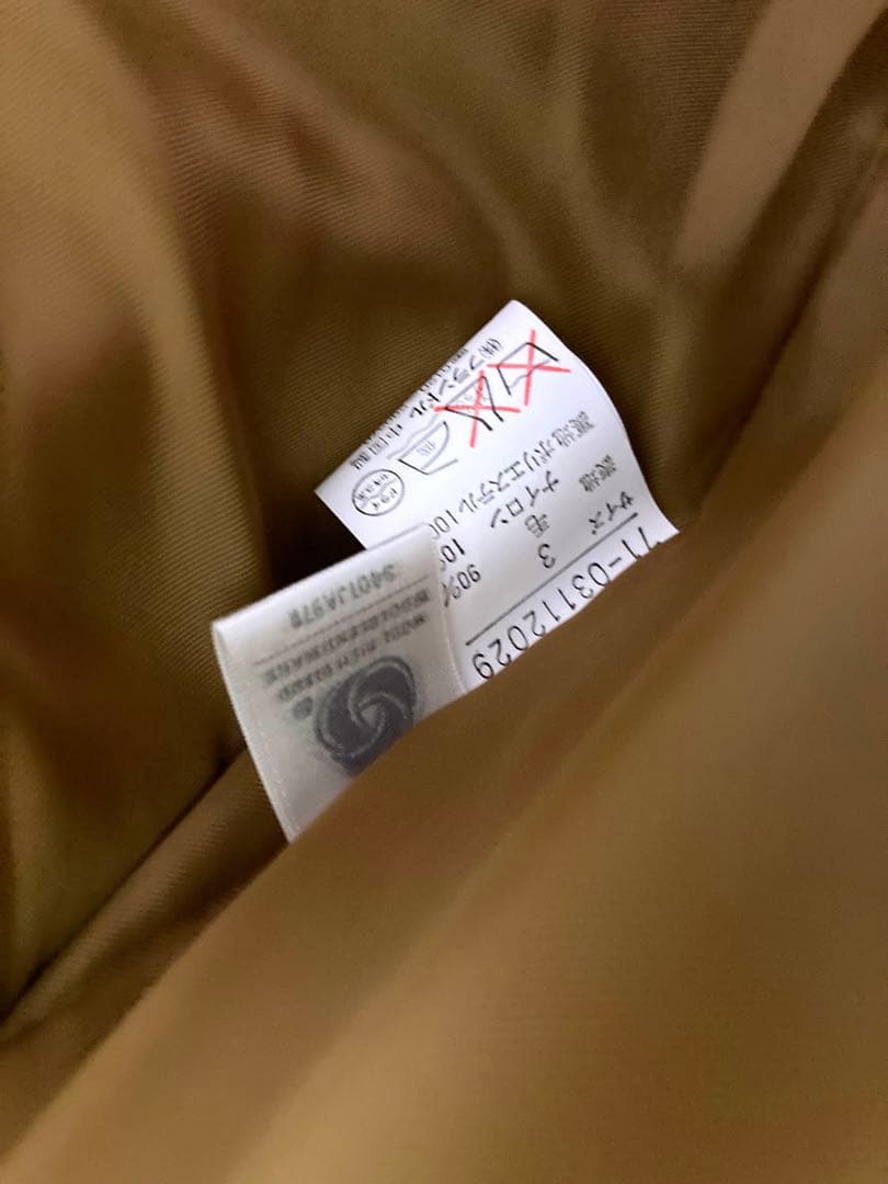 お値下げ★未使用★INÉD ダッフルコート ベージュ キャメル　サイズ3