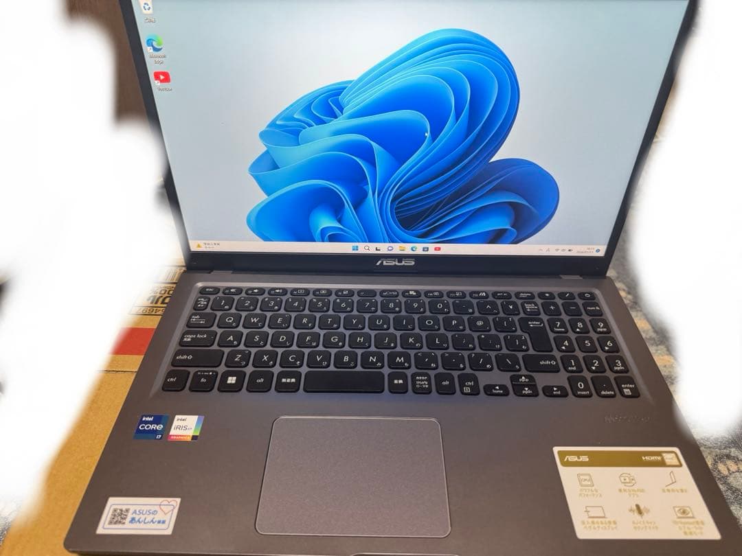 【美品】ASUSノートPC Corei7-1165G7 RAM16GB