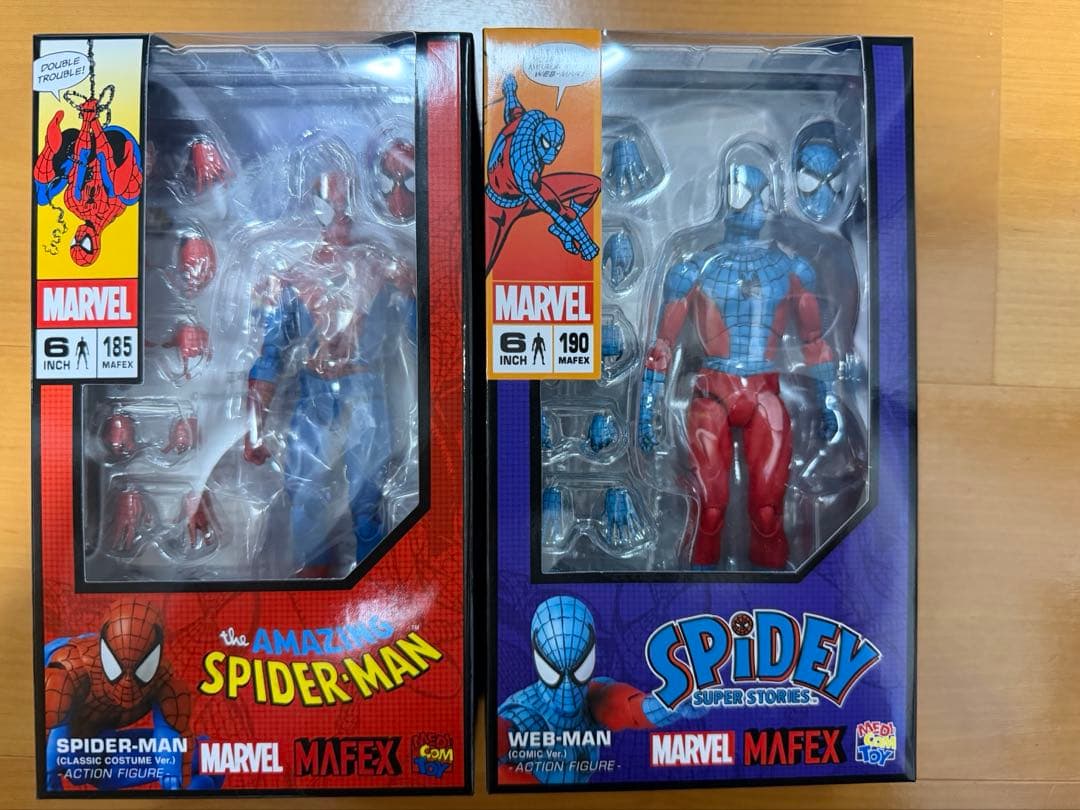 MAFEX スパイダーマンNo.185 ウェブマンNo.190 セット売り