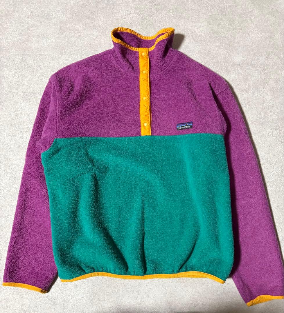 売り切り！ USA製 ®️タグ 旧ロゴpatagonia シンチラ スナップT