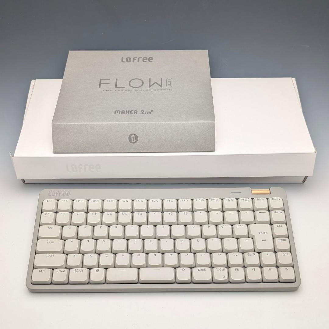 Lofree Flow Lite JIS グレー キーボード 日本語配列