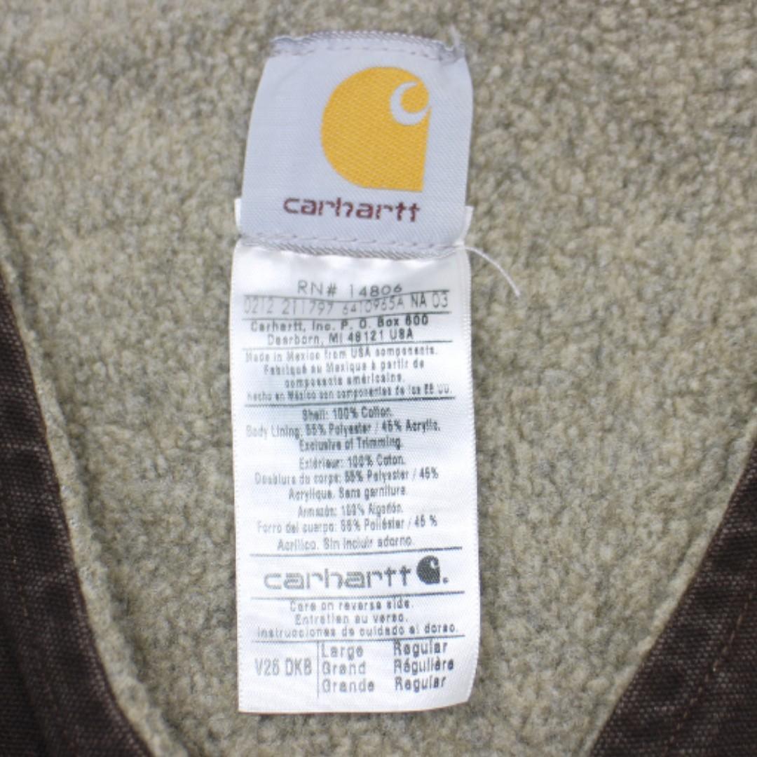 古着 Carhartt カーハート ダックベスト 裏地ボア tch528