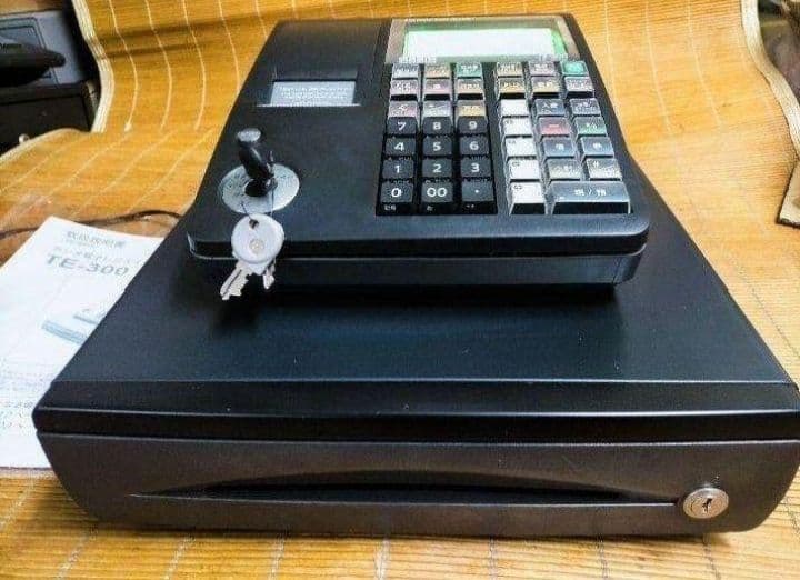 カシオレジスター　TE-300　フル設定無料　 送料無料人気機種　114443