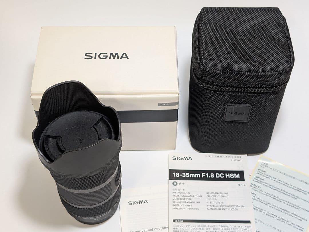 【美品】SIGMA Art 18-35mm F1.8 DC HSM CANON