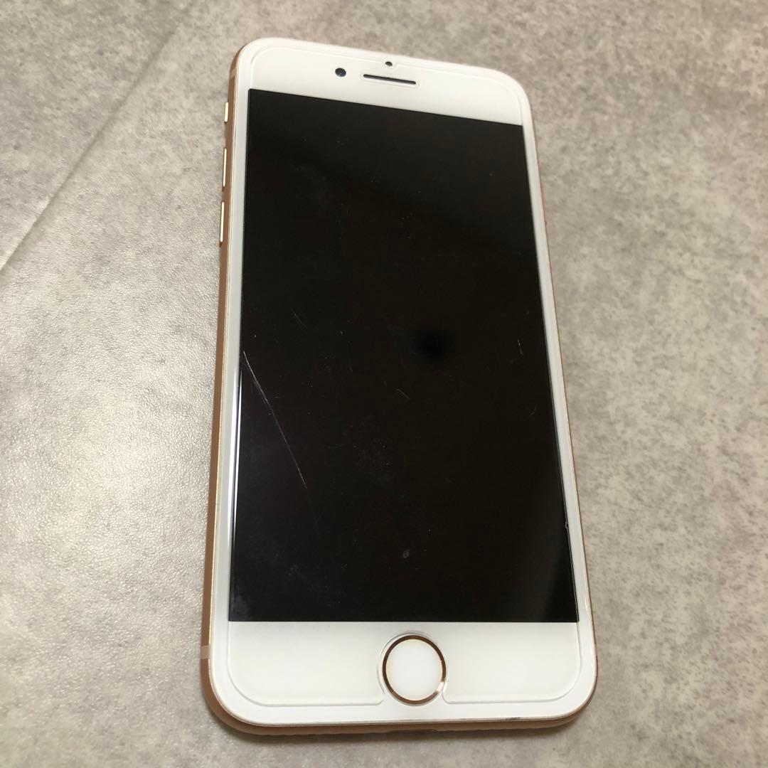 iPhone 8 ゴールド 64GB（SIMフリー）　保護フィルム付き