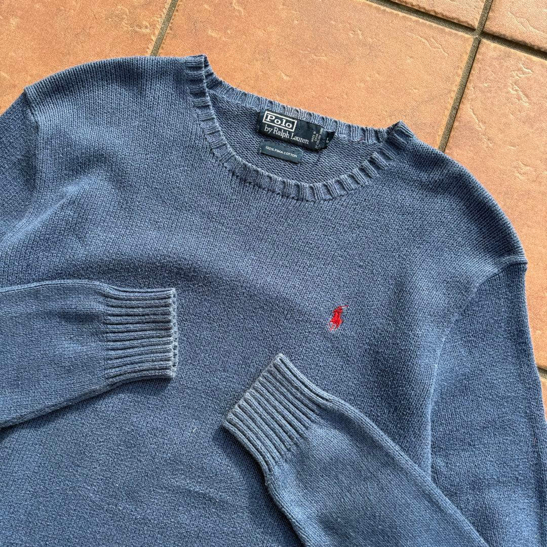 90s Polo by Ralph Lauren イタリアンヤーンコットンニット