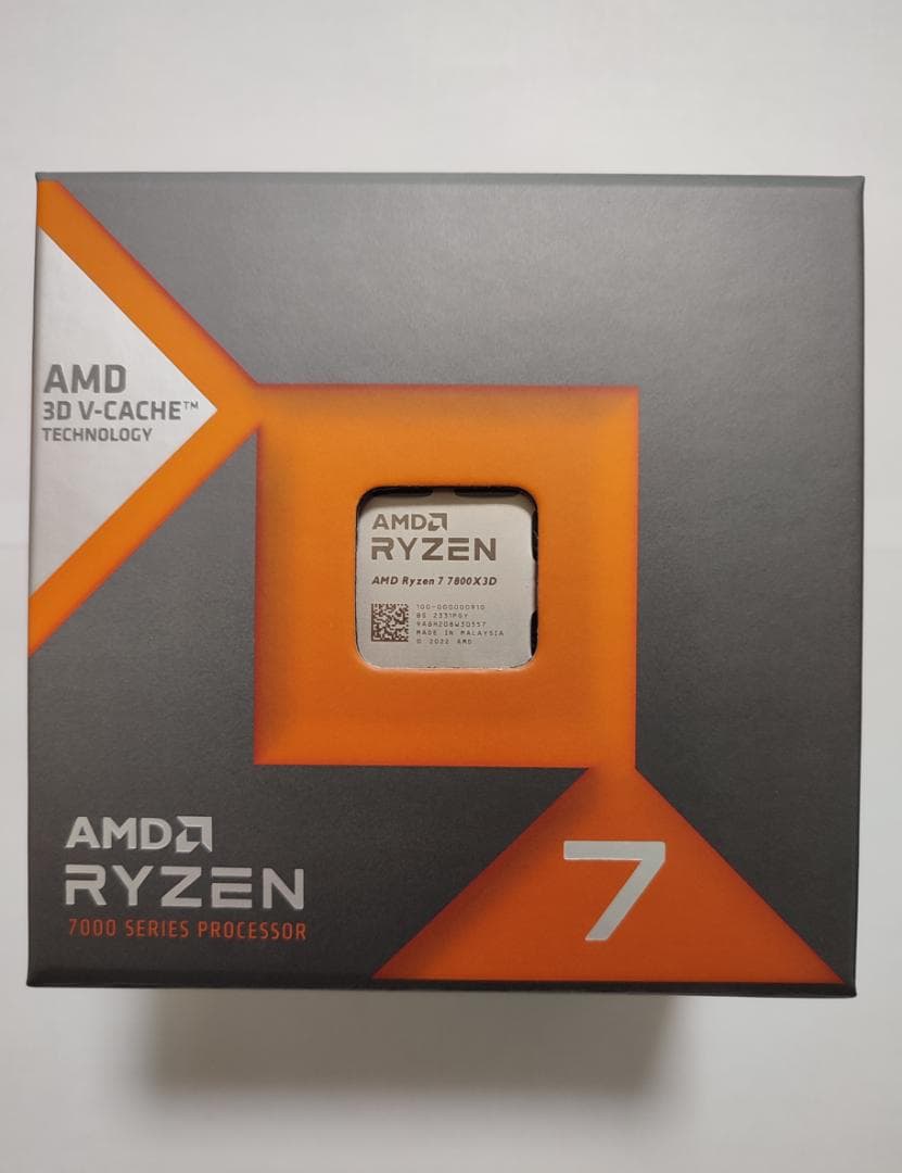 ★【正常動作確認済み】AMD Ryzen7 7800X3D