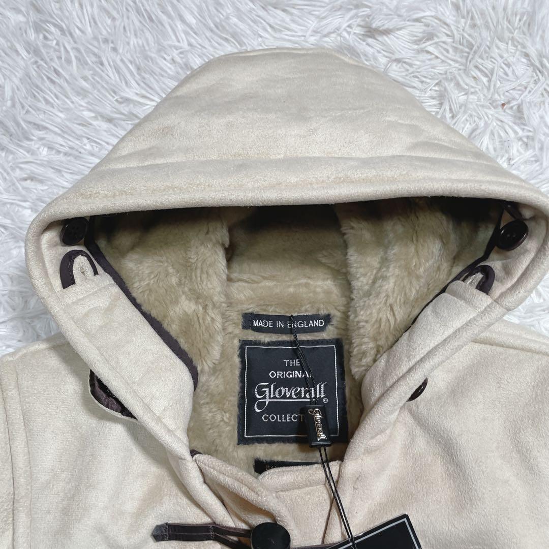 新品　グローバーオール×ナノユニバース　フェイクムートンダッフル　ホワイト　M