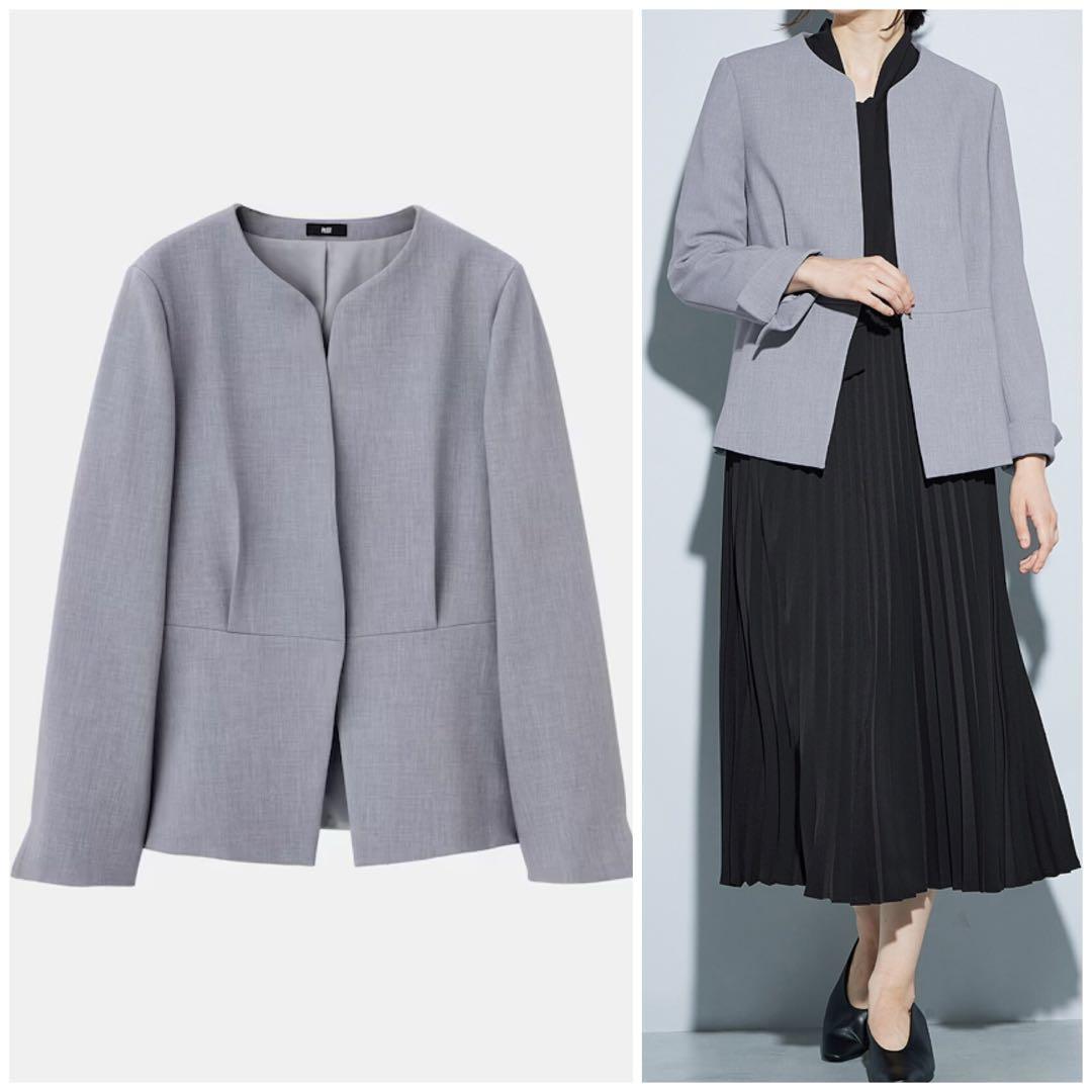 PLST/ウォームリザーブペプラムジャケット & テーパードパンツ/SIZE:L