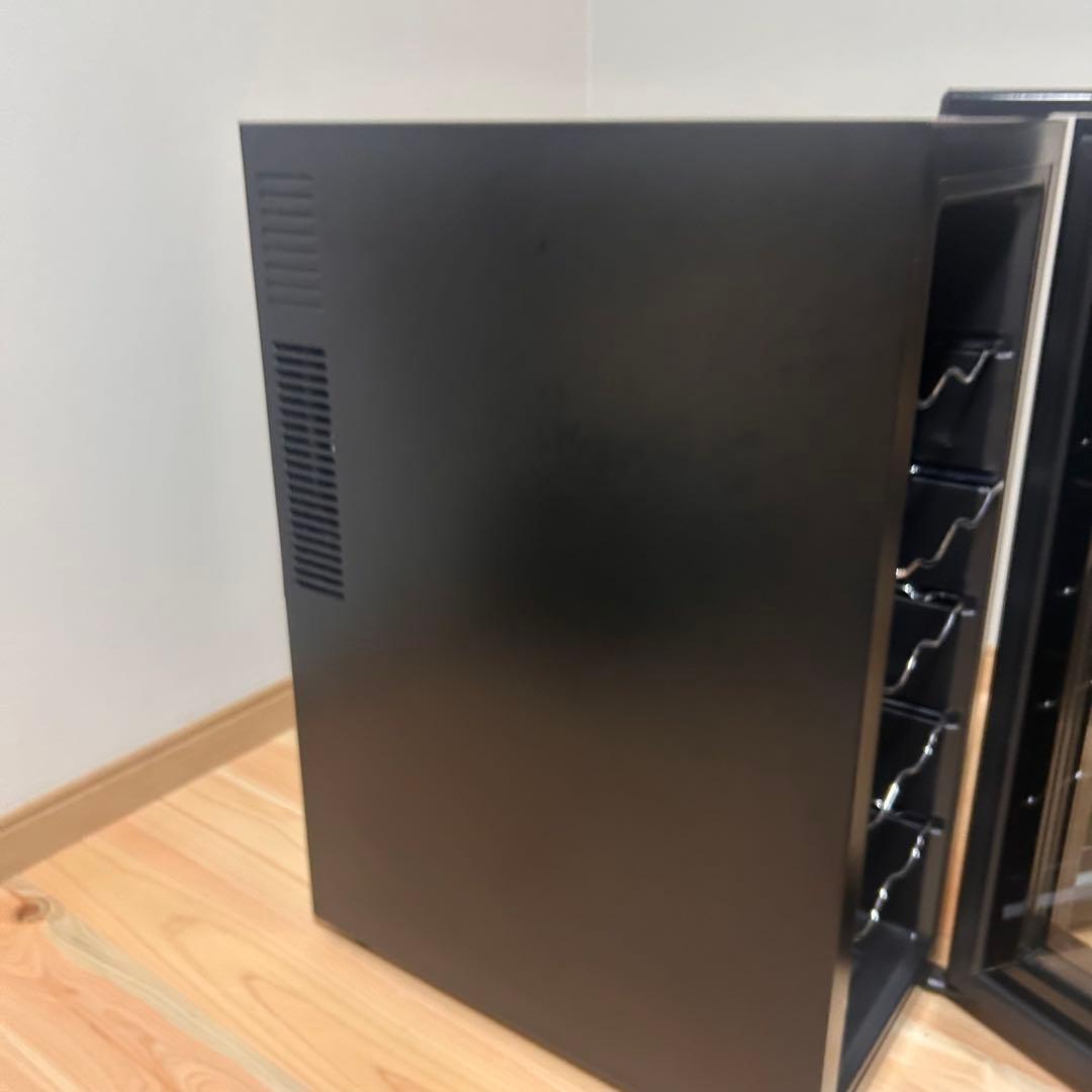 【送料込み】SIS ワインセラー ブラック 12本収納 ガラスドア